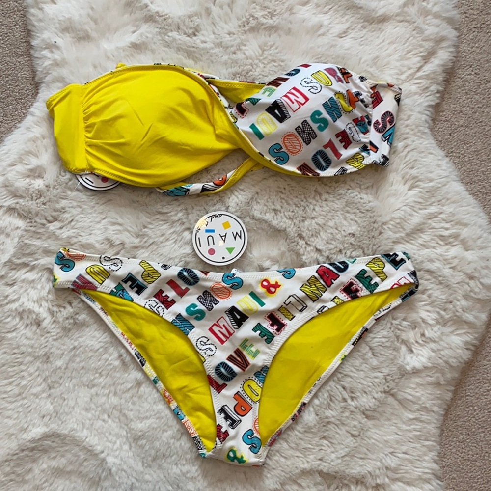 NWT MAUI MULTIWAY BIKINI TOP AND BOTTOM Size L/XL